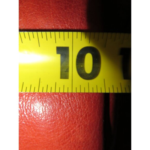 Coach 2007 Bleecker Tattersall Red Burnished Saddle Leather Duffle Bucket Bag - Picture 13 of 14